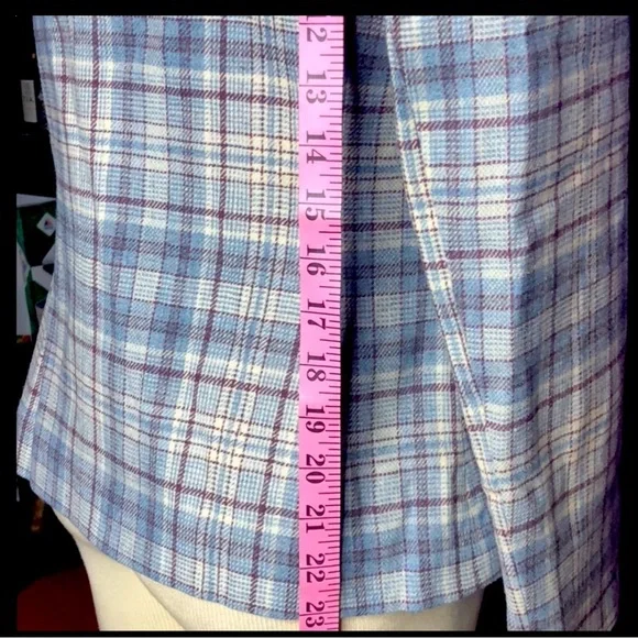 Vtg Pendleton Pure Virgin Wool Plaid Blazer - Old Money Dark Academia - Size 10 - Picture 8 of 10